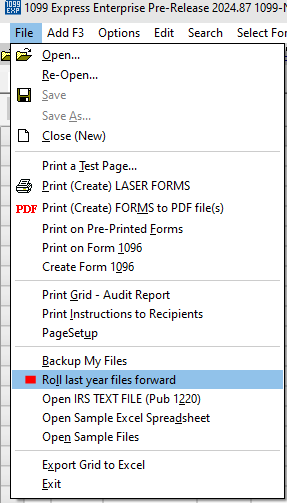 File Menu
