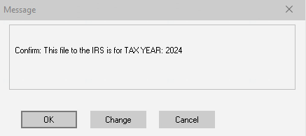Confirm Tax Year
