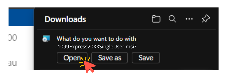 downloading the program