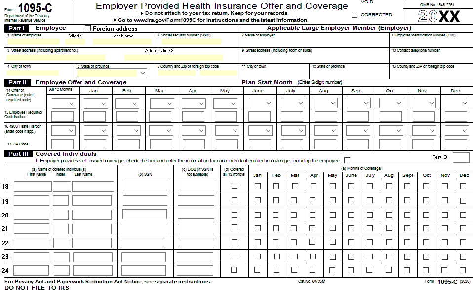 1095 sample form